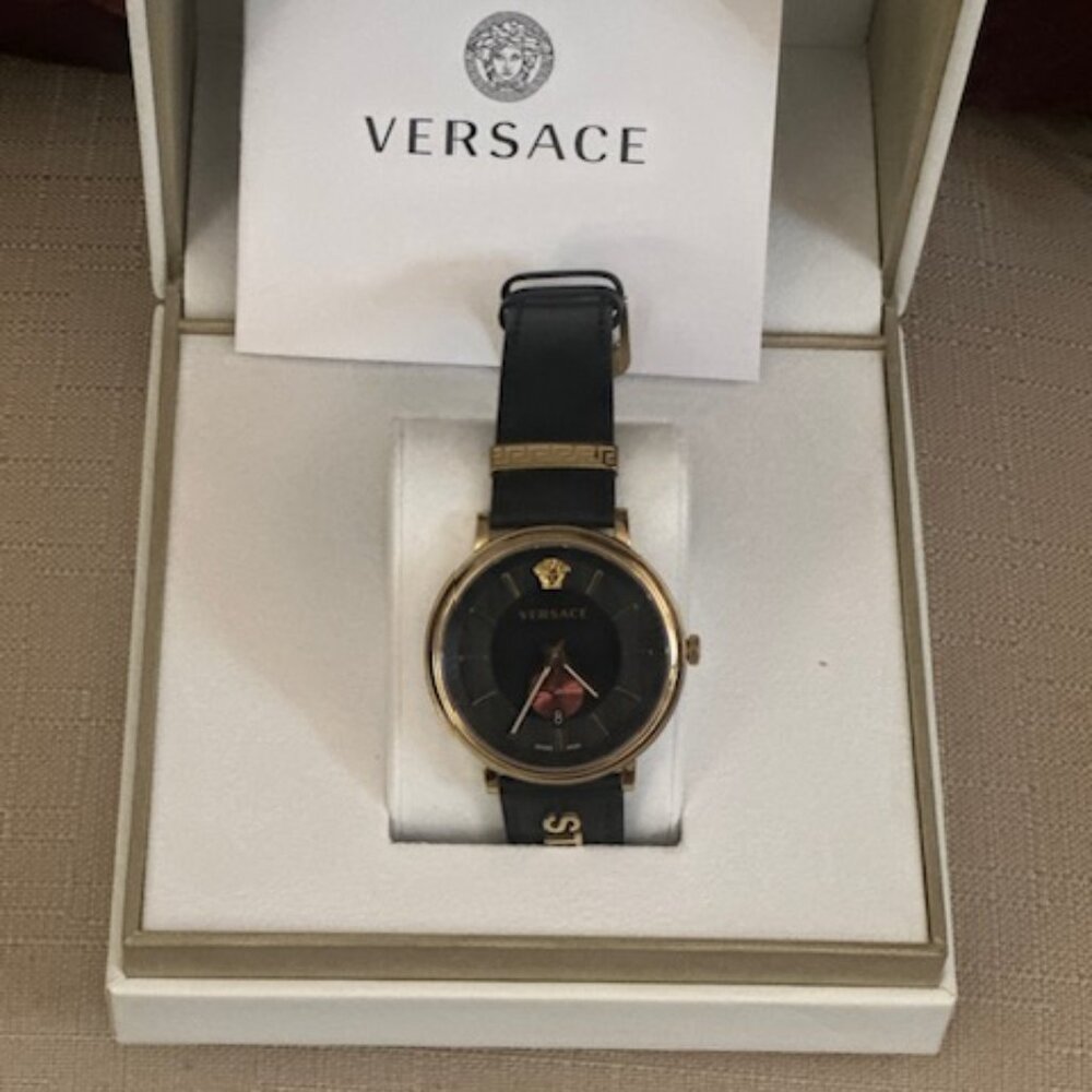 Viva Versace Watch with Leather Band and Authenticity Card Included and Serial #